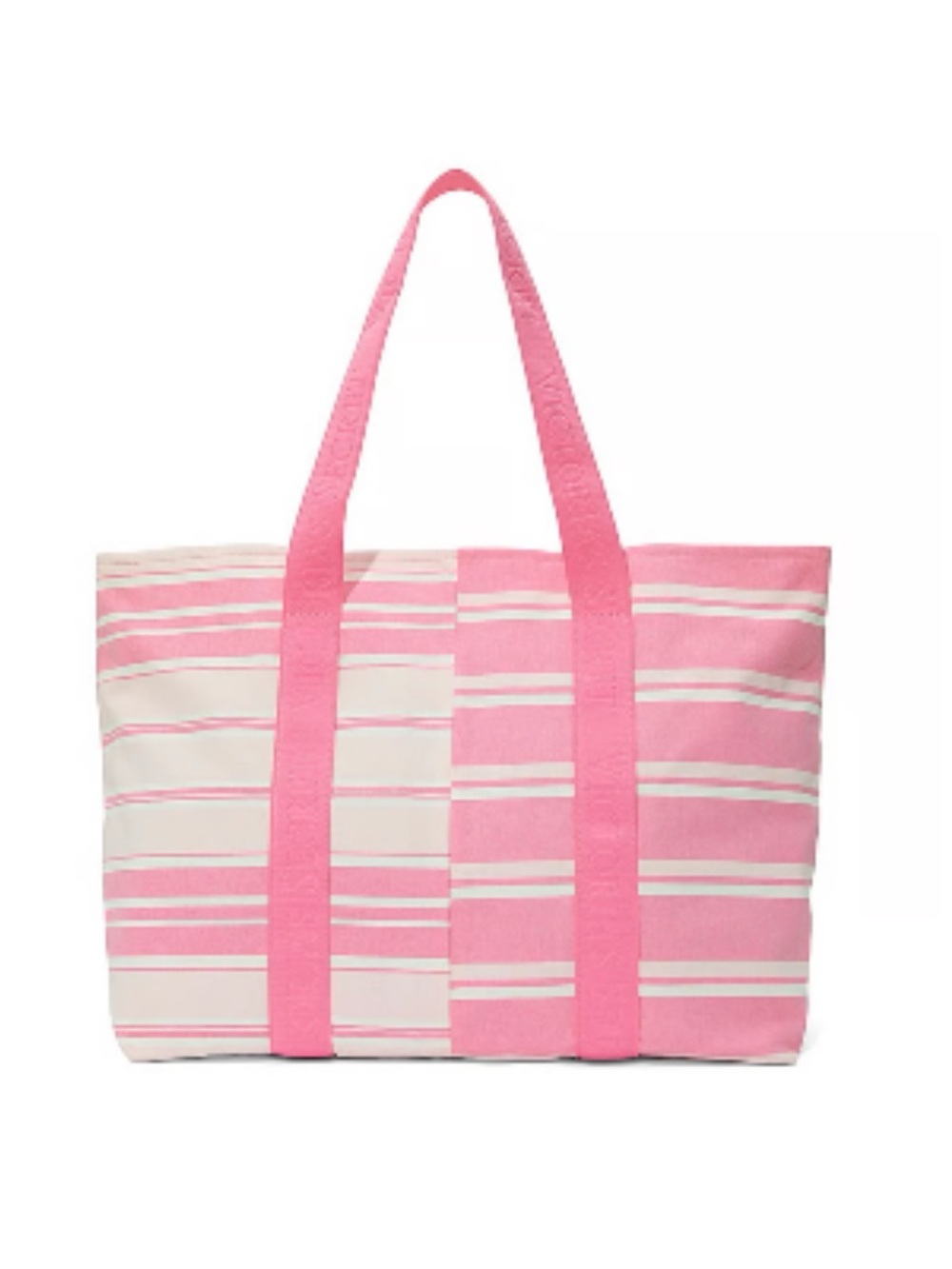 NWT Victoria's Sectet Heritage Stripe Canvas Tote Bag
